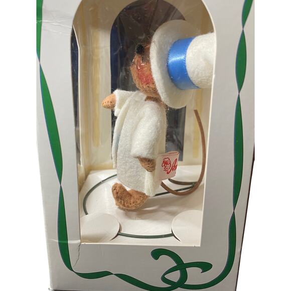 Annalee 3" Groom Mouse Shelf Sitting Vintage Doll 1997 In Box Home Decor - Picture 5 of 8